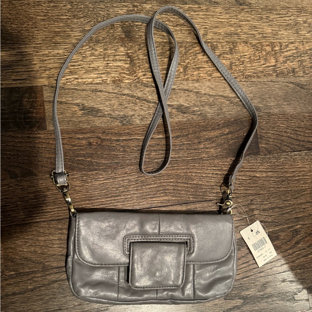 NWT Small Gray Crossbody Bag